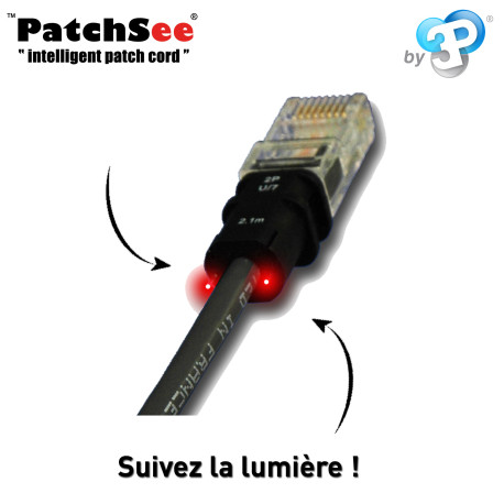 Cordons lumineux RJ45 U/UTP 2 paires 36-45 PhonePatch