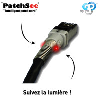 Cordons lumineux RJ45 croisés U/FTP Cat.6A Crossover