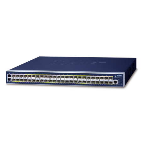 GS-6320-46S2C4XR - Switch manageable L3, 48 emplacements SFP, 2 ports 10/100/1000Base-TX, 4 emplacements SFP+ 10G, rackable 19"
