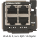 ICX7450-48-E - Switch modulaire niveau 3, 48 ports Gigabit Ethernet, 4 ports SFP+ 10G, 2 ports QSFP+ 40G, avec alimentation