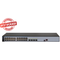 S5700S-28P-LI-AC - Switch manageable niveau 3 simplifié, 24 ports 10/100/1000Base-TX & 4 emplacements SFP