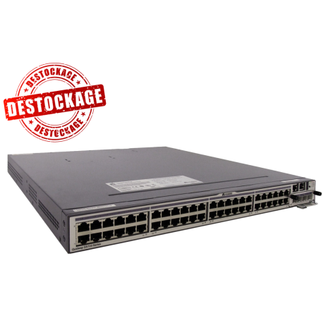 S5700-52C-SI - Switch manageable et empilable niveau 3, 48 ports 10/100/1000Base-TX, 2 slots pour modules additionnels