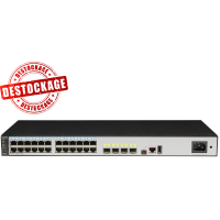 S5701-28X-LI-AC - Switch manageable et empilable niveau 3 simplifié, 24 ports 10/100/1000Base-TX & 4 emplacements SFP+ 10G