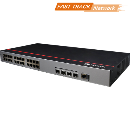 CloudEngine S5735-L24T4X-A1 - Switch manageable niveau 3 simplifié, 24 ports 100/1000Base-TX, 4 emplacements SFP+ 10Gbase-X