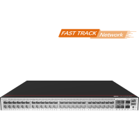 CloudEngine S5735-L48P4XE-AV-2 - Switch L3, 48 ports 100/1000BTX PoE+, budget PoE 840 W, 4 ports SFP+ 10G, 2 ports de stack 12G