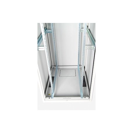 Baie Professionnelle 800x1200 porte avant verre, porte arrière métal, 4 montants